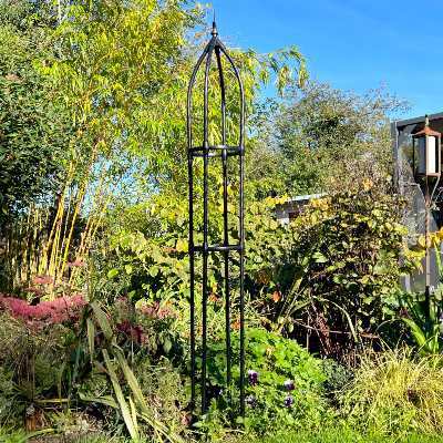 Metal Garden Obelisk Support Trellis Frame for Climbing Plants & Flowers 170cm