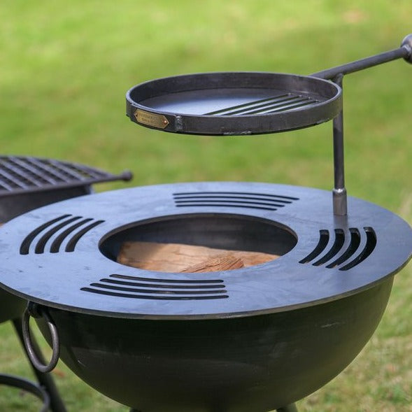 Firepits UK BBQ Ring with Warming Swing Arm