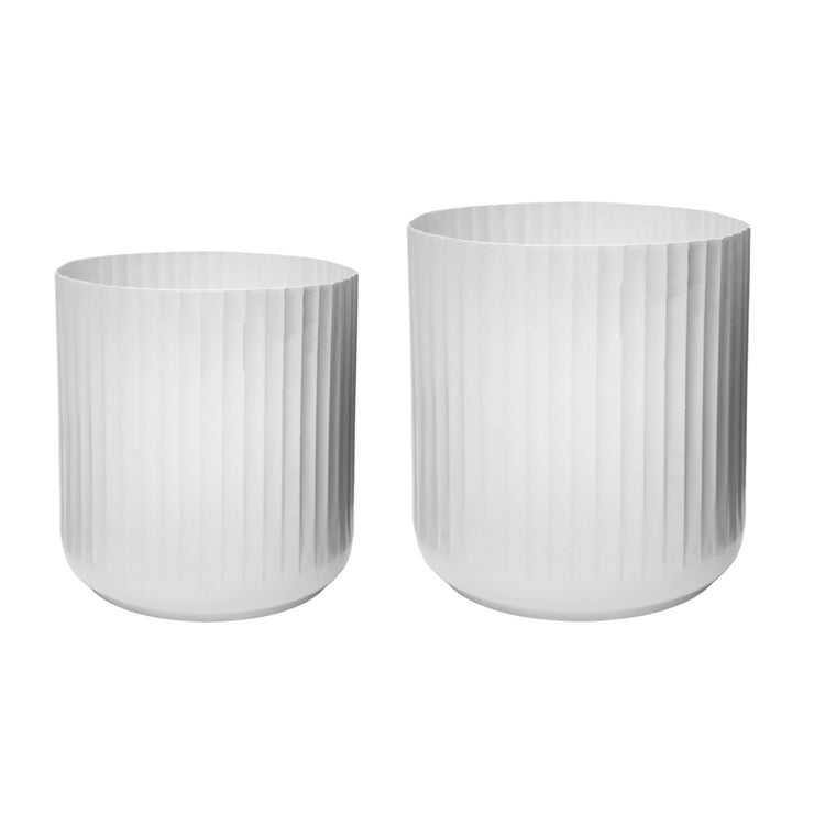 Ivyline Hudson Corrugated Planter 2 Set