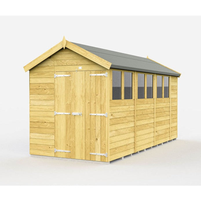 6ft x 15ft Apex Shed