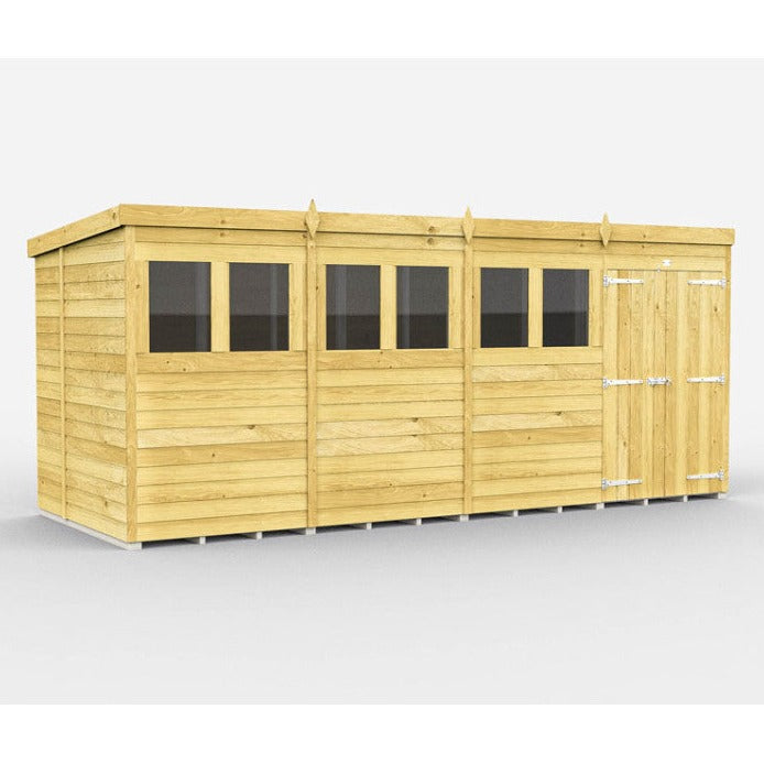 16ft x 7ft Pent Shed