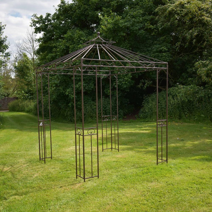 Ascalon Lyon Square Gazebo - 'Dark Brown'