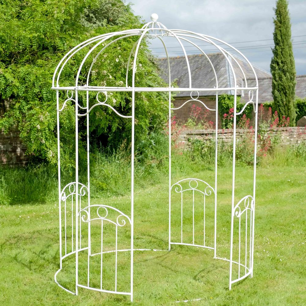 Ascalon Fleur-De-Lys Round Gazebo - 'Cream'