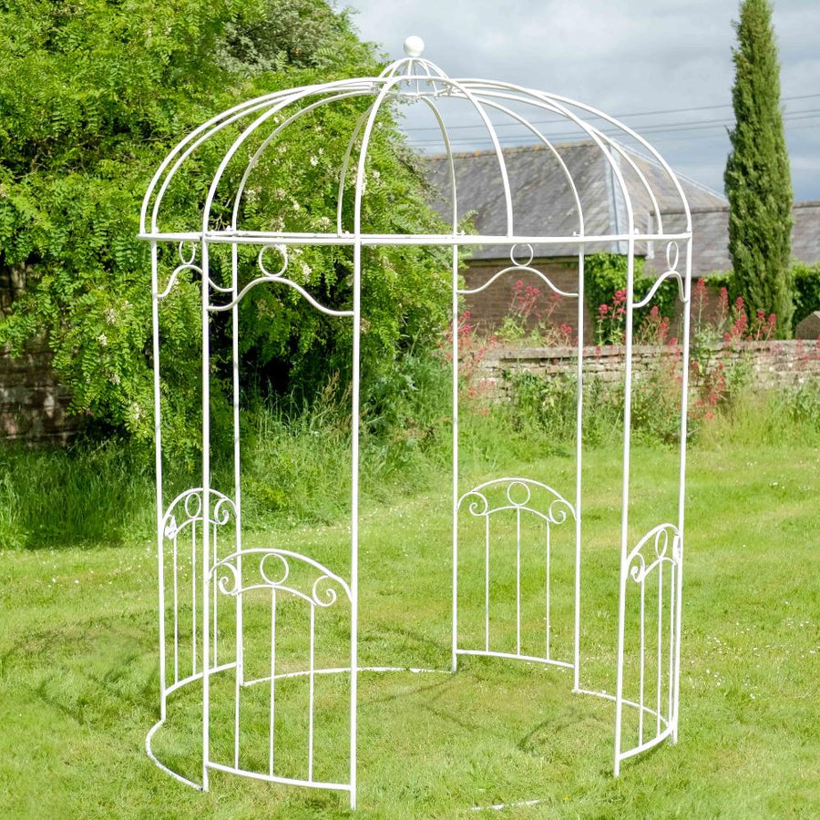 Ascalon Fleur-De-Lys Round Gazebo - 'Cream'