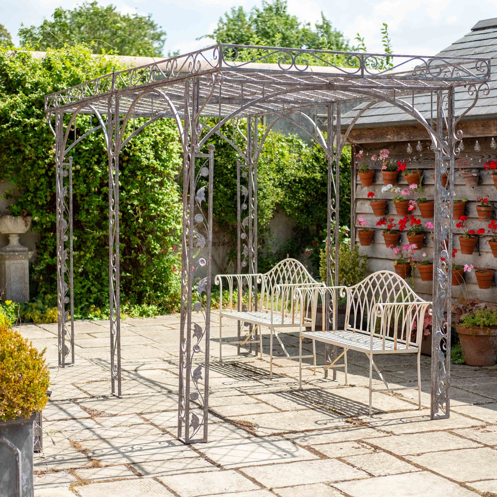 Ascalon Pergola Gazebo - 'Antique Rust'
