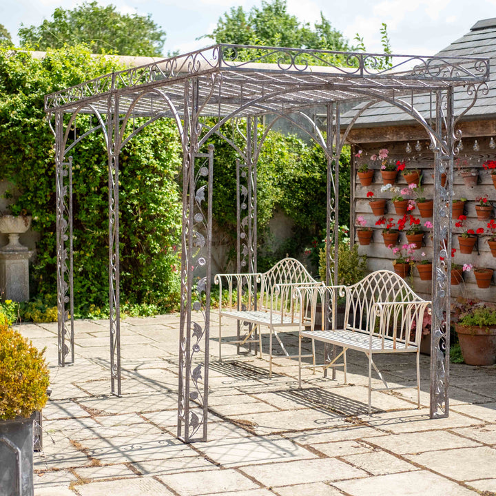 Ascalon Pergola Gazebo - 'Antique Rust'