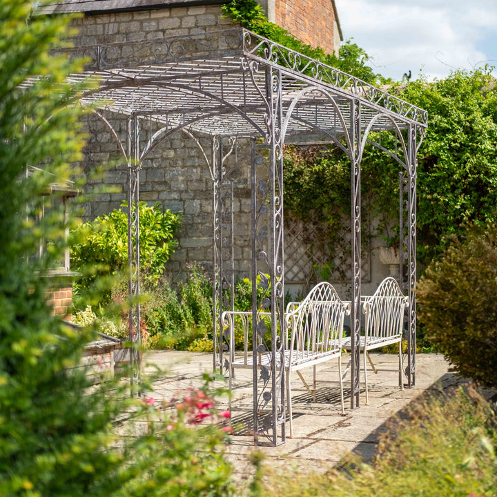 Ascalon Pergola Gazebo - 'Antique Rust'