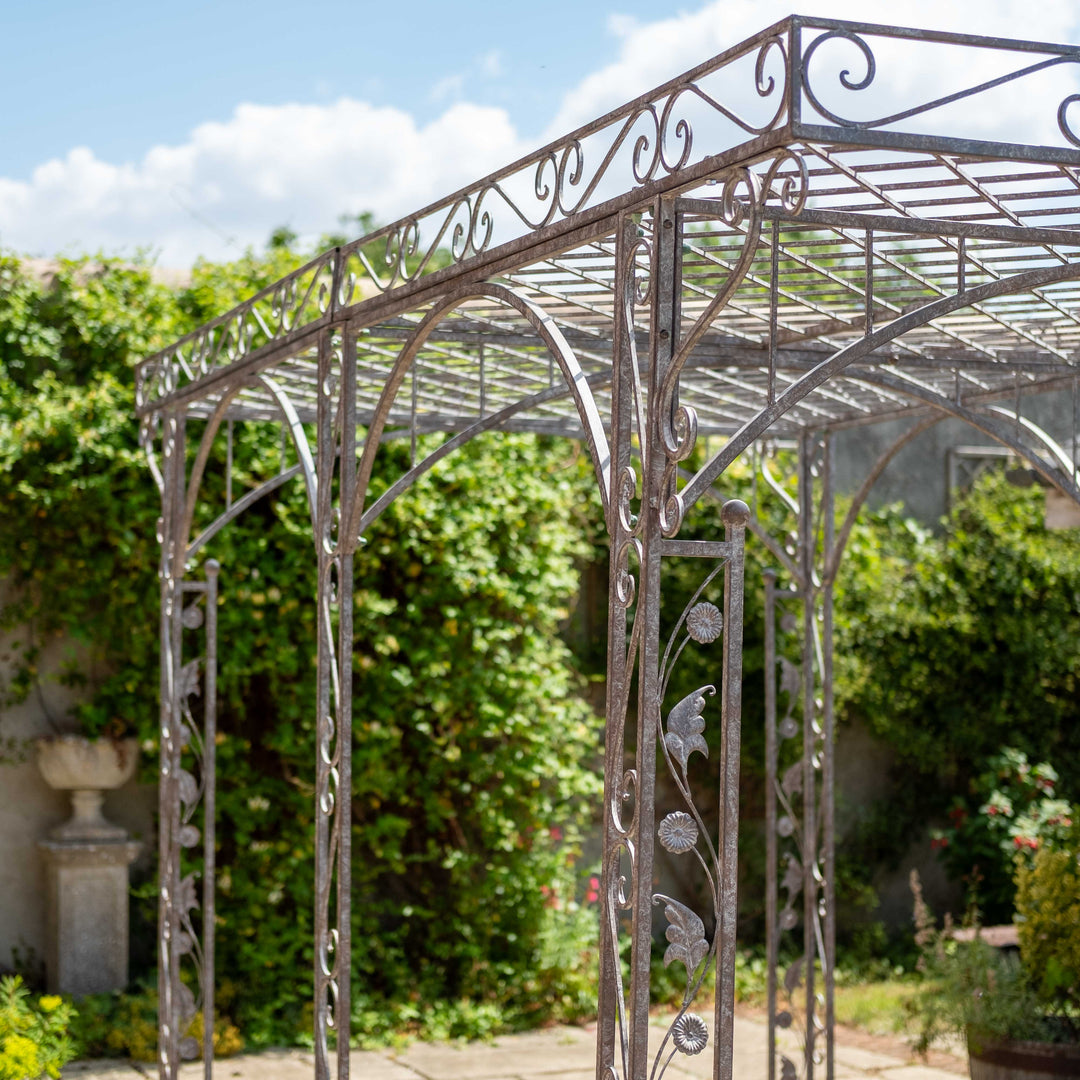 Ascalon Pergola Gazebo - 'Antique Rust'