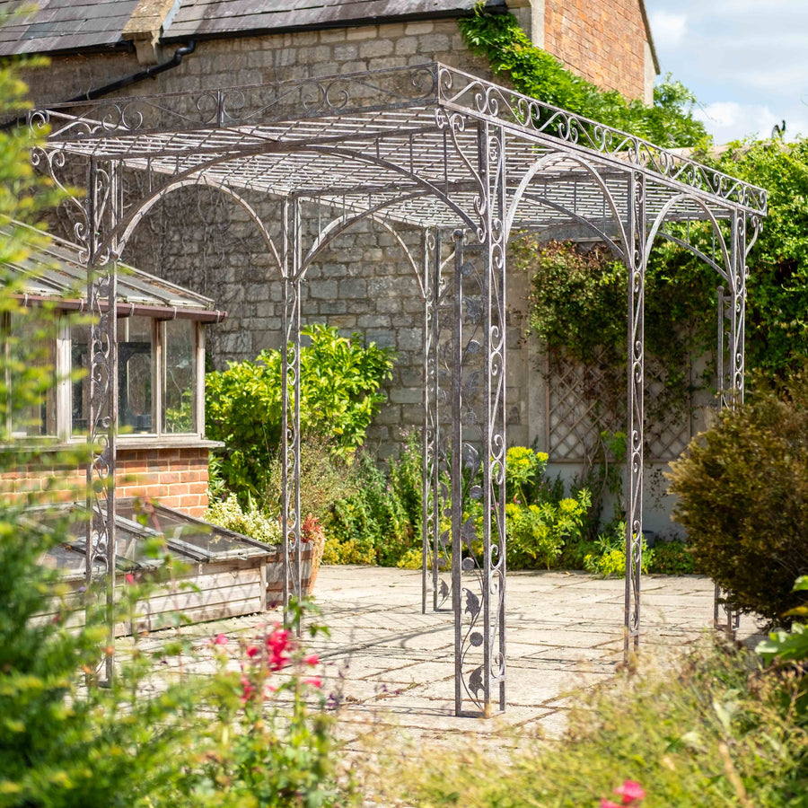 Ascalon Pergola Gazebo - 'Antique Rust'