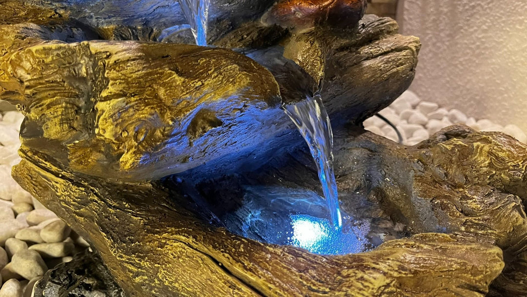 Tranquility 5-Tier Wood Cascade Water Feature