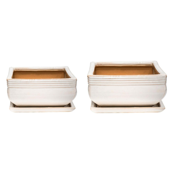 Ivyline Square Bonsai Planter 2 Set