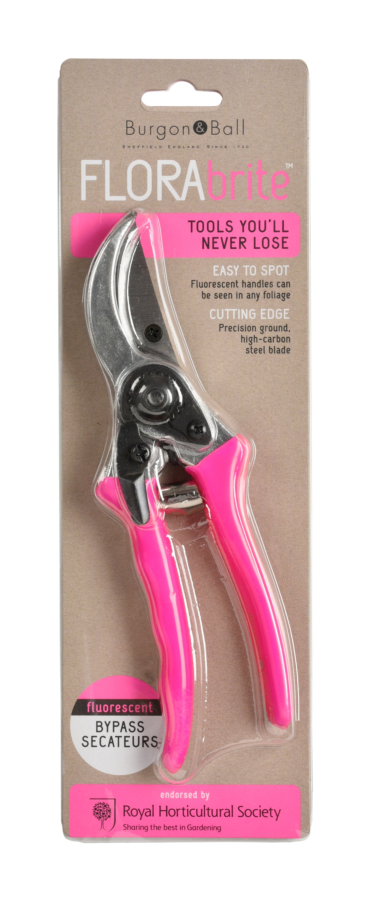 Buy Burgon & Ball RHS FloraBrite Bypass Secateurs online UK