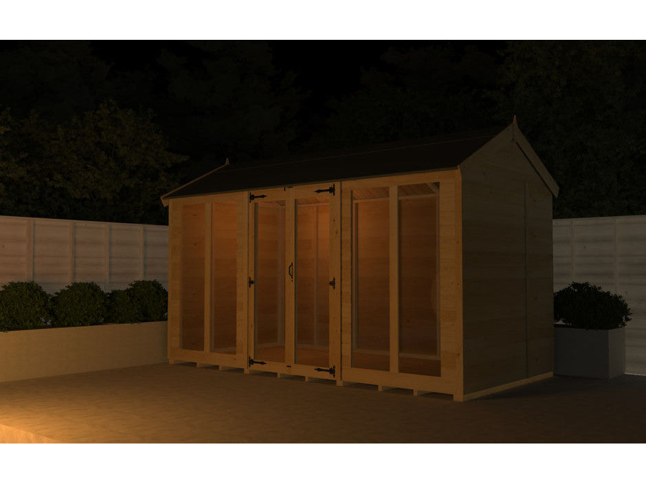 4ft x 10ft Apex Summer House (Full Height Window)