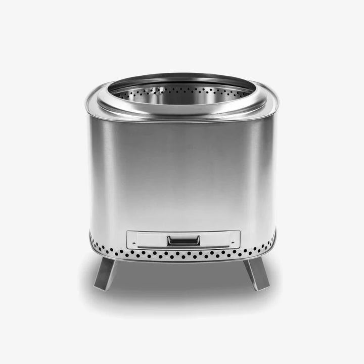Fire Pit Brasa 50 -stainless steel fire pit from the front. 
