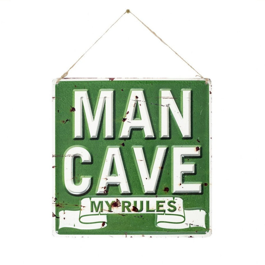 Man Cave My Rules Wall Sign