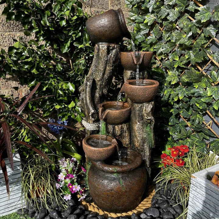 Tranquility 6 Flowing Bowls Water Feature