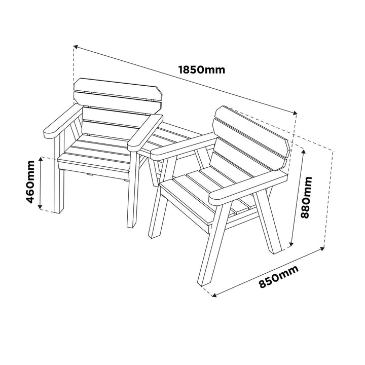 Woodshaw Hampton Companion Seat