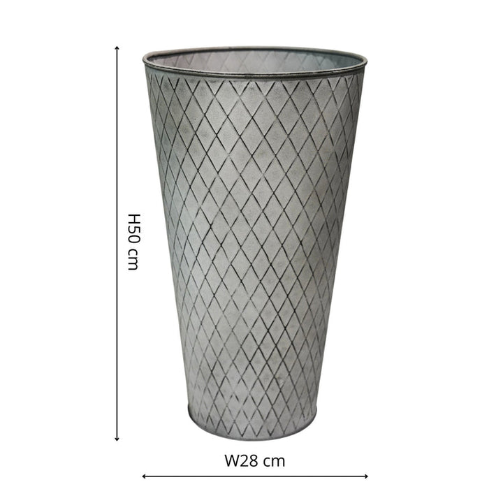 Ivyline Outdoor Chatsworth Zinc Vase