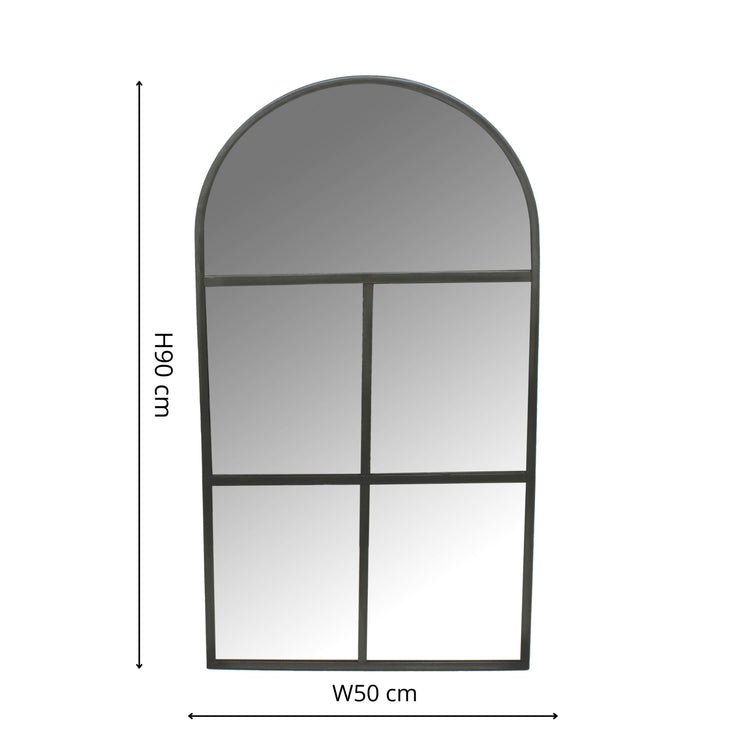 Ivyline Archway Outdoor Mirror Natural Rust