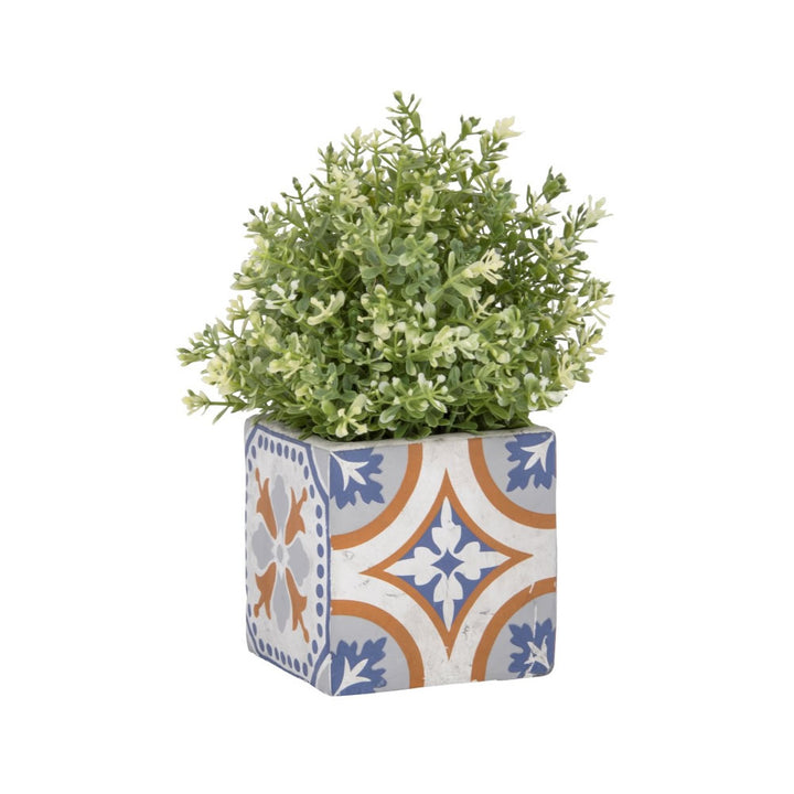 Portuguese Tiled Square Planter