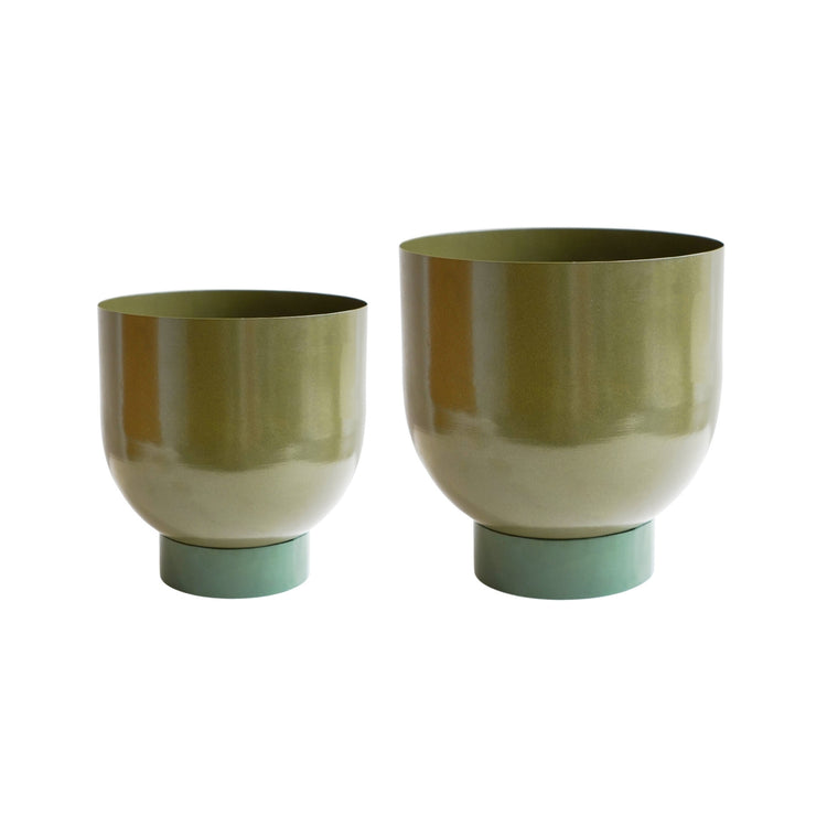 Ivyline Austin Dual Metal Planters - 2 Set