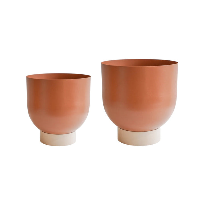 Ivyline Austin Dual Metal Planters - 2 Set