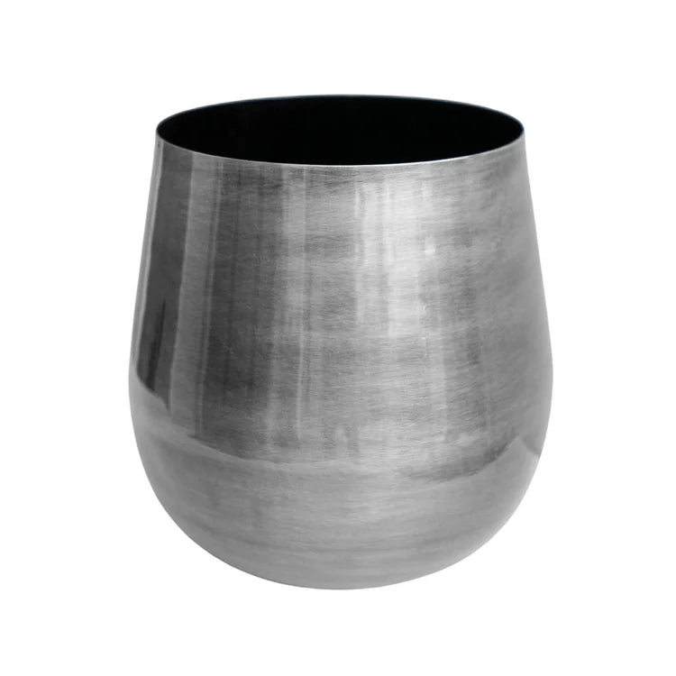 Ivyline Antique Pewter Bell-Bottomed Planter 22cm