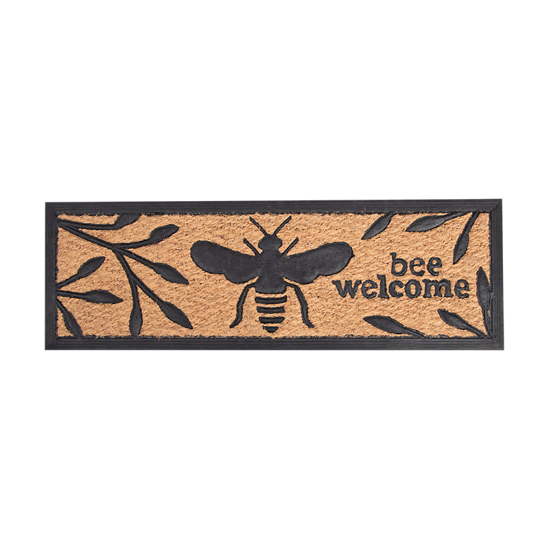 Bee Print Rubber Doormat