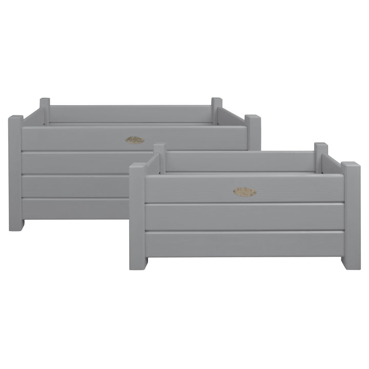 Rectangle Planter - 2 Pack Grey