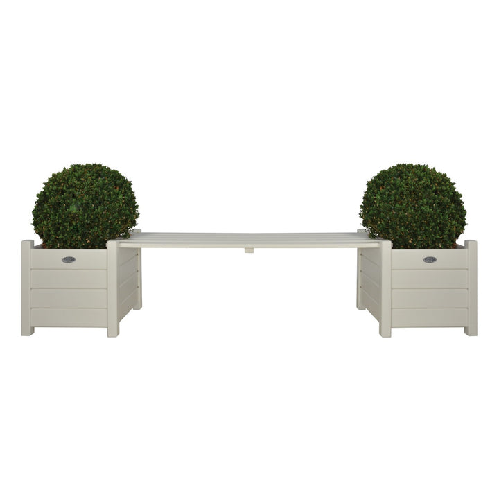 Bench With Planters Cream