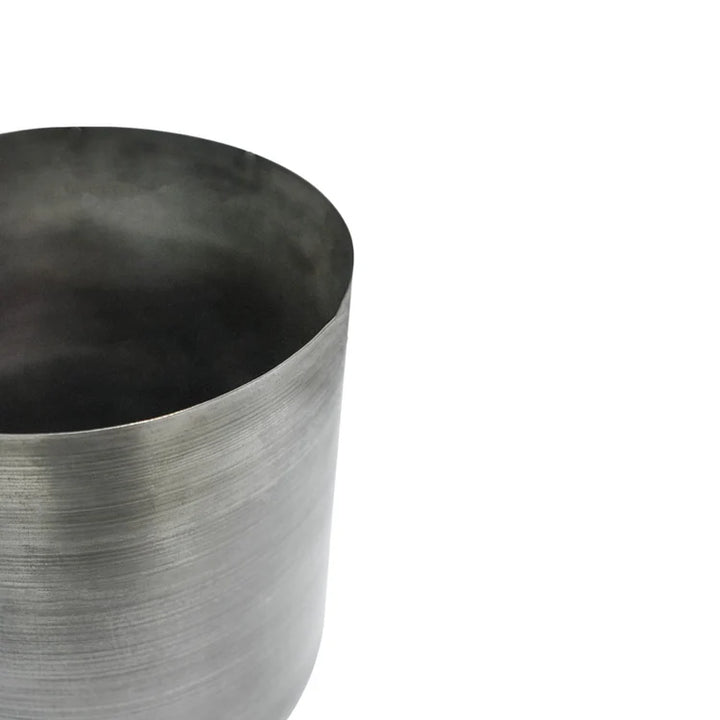 Chelsea Pewter Planter inside