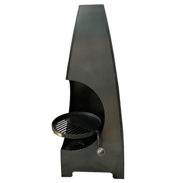 Firepits UK Circus Chiminea with Swing Arm BBQ Rack