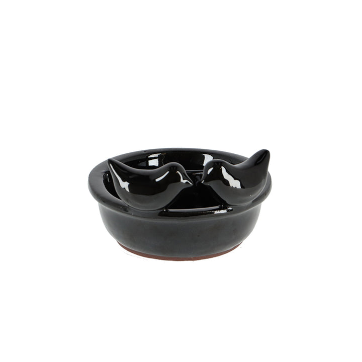 Black Ceramic Food & Drink Bowl
