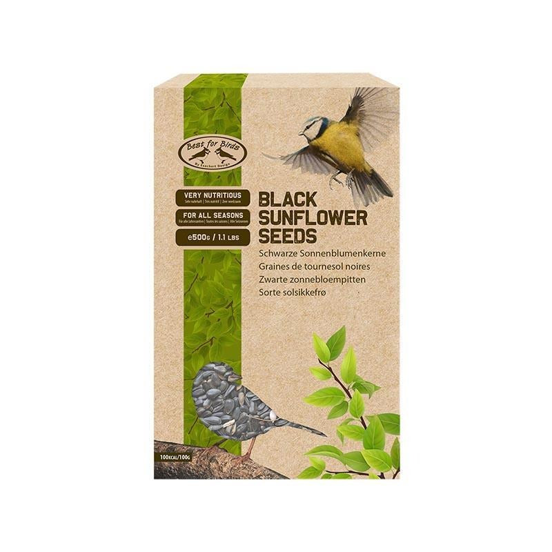 Best for Birds Black Sunflower Seeds 500g Twin Pack