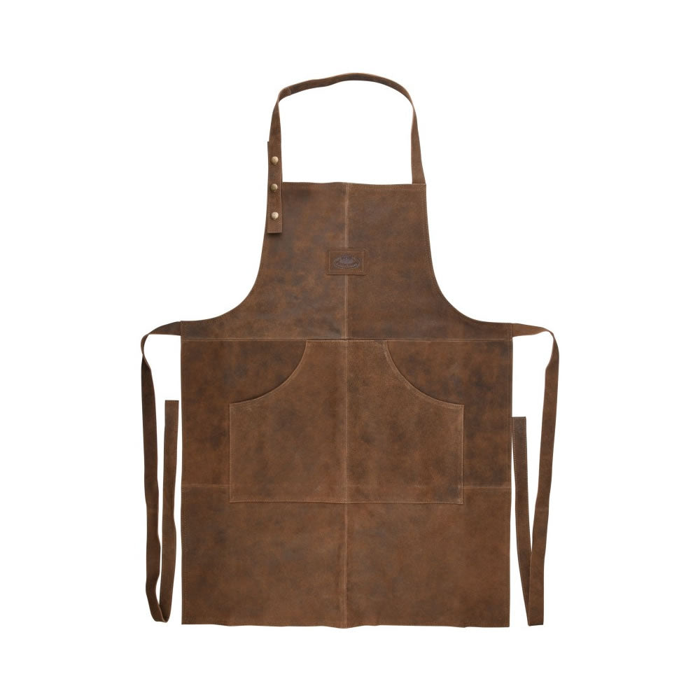 Fancy Flames Leather BBQ Apron