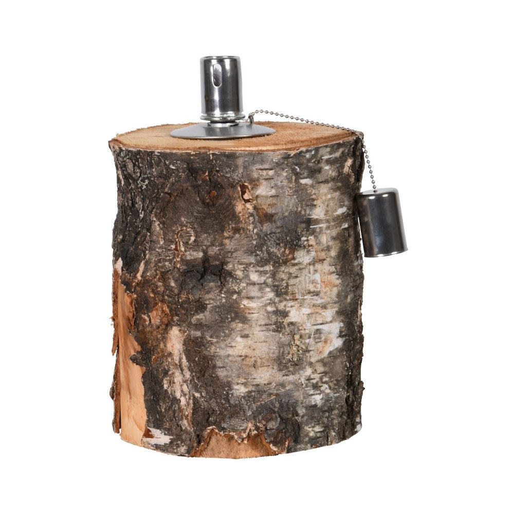 Fancy Flames Birch Log Oil Lamp