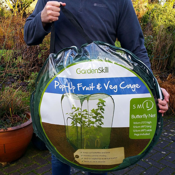 Pop Up Raspberry Fruit Cage & Plant Cover