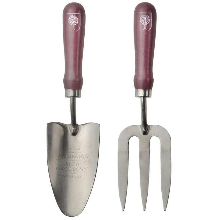 Burgon & Ball RHS Passiflora Trowel and Fork Set