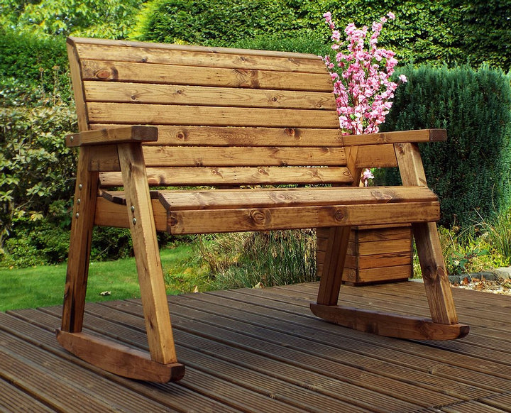 Standing Rocking Bench Charles Taylor Rocking Bench with Cushions - Garden Wildlife