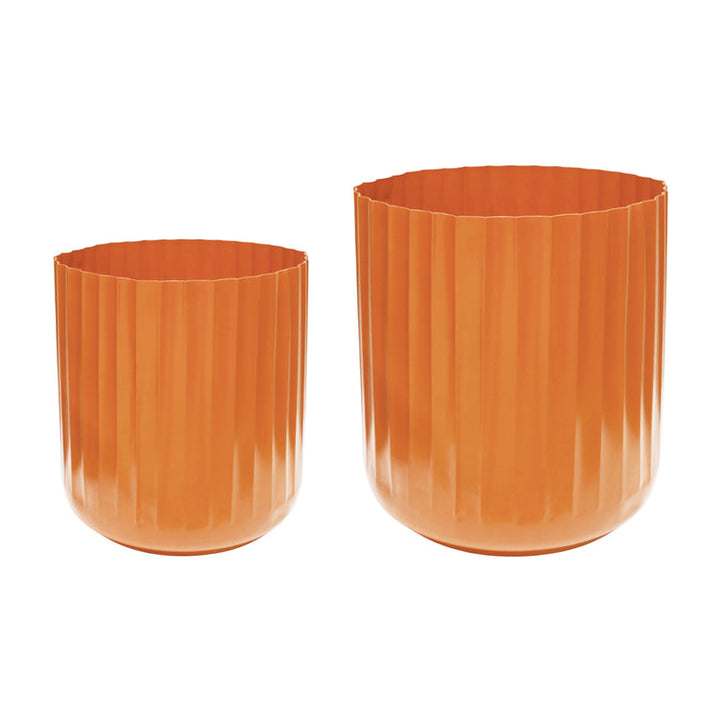 Ivyline Hudson Corrugated Planter 2 Set