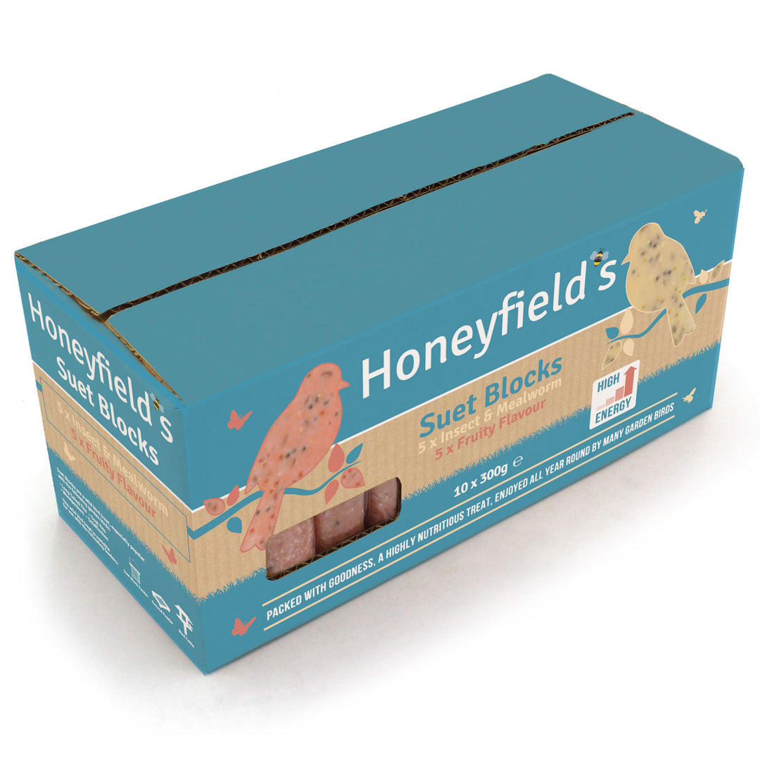 Honeyfield's Suet Block Mixed Wild Bird Food 10 Packs