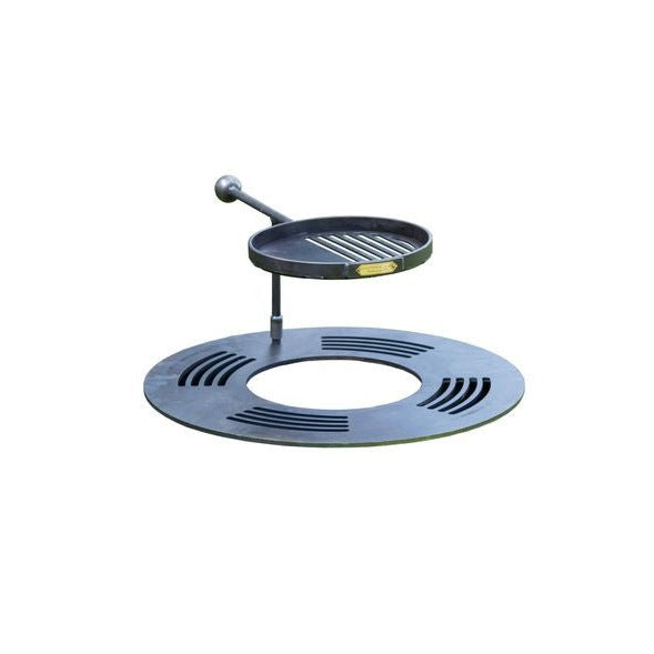 Firepits UK BBQ Ring with Warming Swing Arm