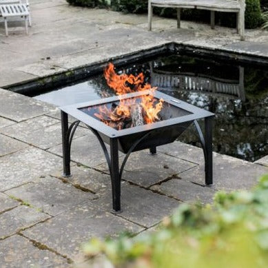 Buy Firepits UK Box D with Two Swing Arm BBQ Racks online UK
