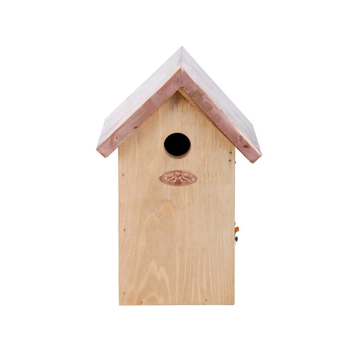 Blue Tit Bird Box with Copper Roof