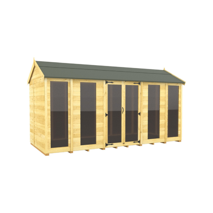 6ft x 14ft Apex Summer House (Full Height Window)