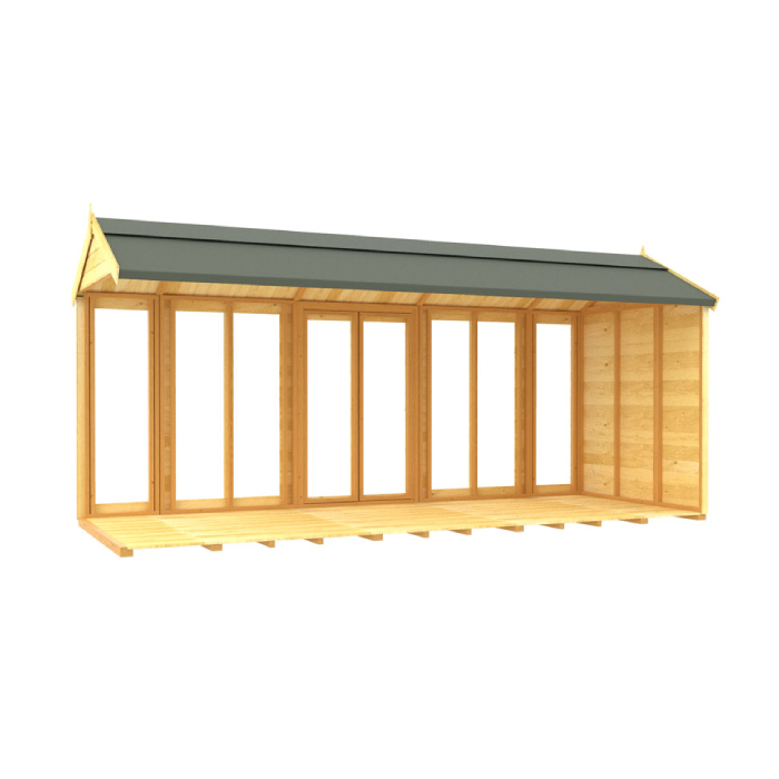 7ft x 16ft Apex Summer House (Full Height Window)