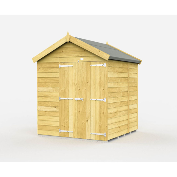 7ft x 5ft Apex Shed 2 door no window