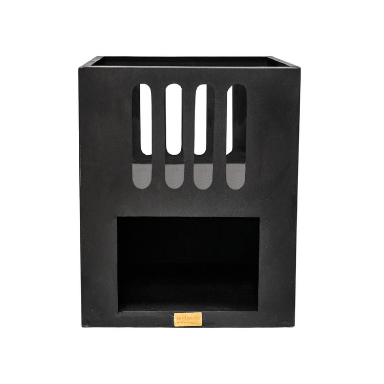 Buy Ivyline Outdoor Libra Contemporary Fire Pit in Matt Black online UK