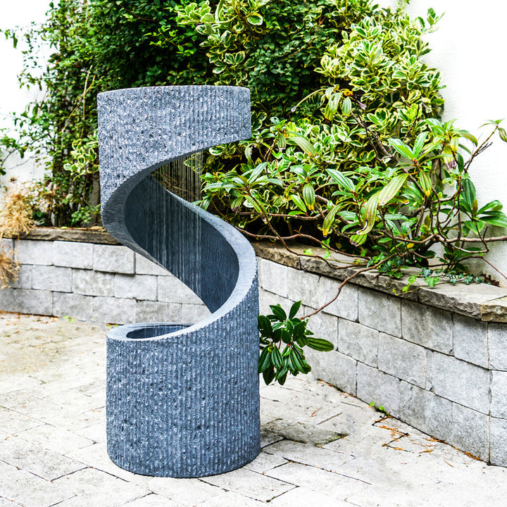 Ivyline Outdoor Spiral Water Feature