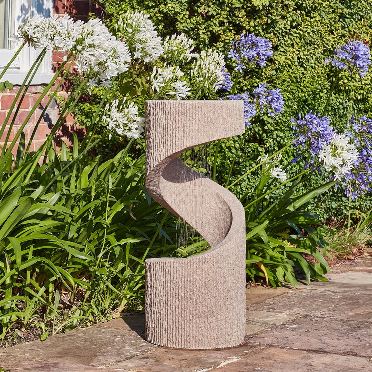 Ivyline Outdoor Spiral Water Feature